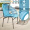 Costway 3PCS Patio Acapulco Furniture Bistro Set Plastic Rope Glass Table Black/Gray/Turquoise/White